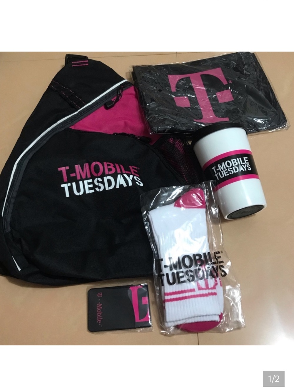 T-Mobile Tuesdays Black & Magenta Backpack Bundle
